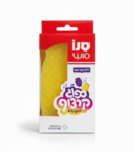 ספוג כלים עם שכבת קרצוף גסה
