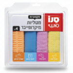 גליל מטליות מיקרופייבר לניקוי זכוכית ומשטחים עדינים